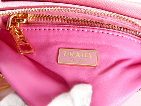 2014 Prada saffiano calfskin Mini Bag BT0834 pink